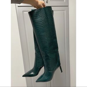 Jimmy Choo Mavis snake embossed boots